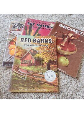 Vintage Walter Foster Art Books Lot of 4 - Red Barns Arden Von Dewitz Art...